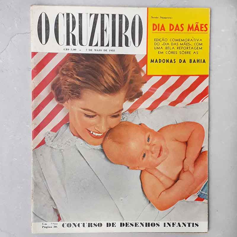 Revista O Cruzeiro 07/Maio/1955 Capa: Dia das Mães