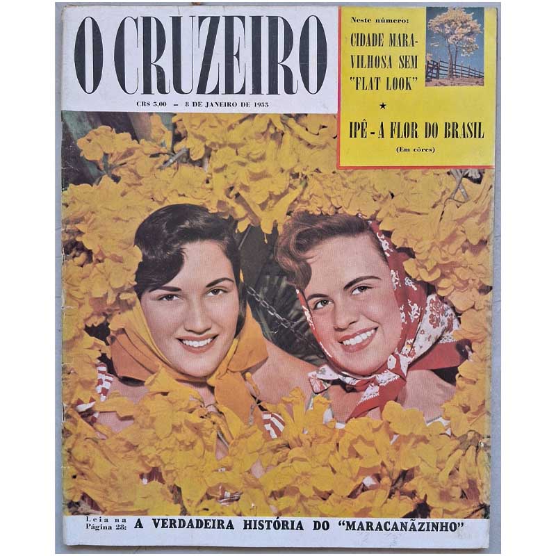 Revista O Cruzeiro 08 Janeiro 1955 Ipê a Flor do Brasil