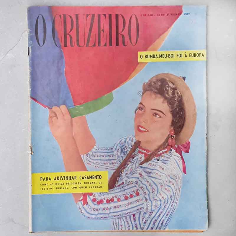 Revista O Cruzeiro Junho/1957 Capa: Marilia Mazza