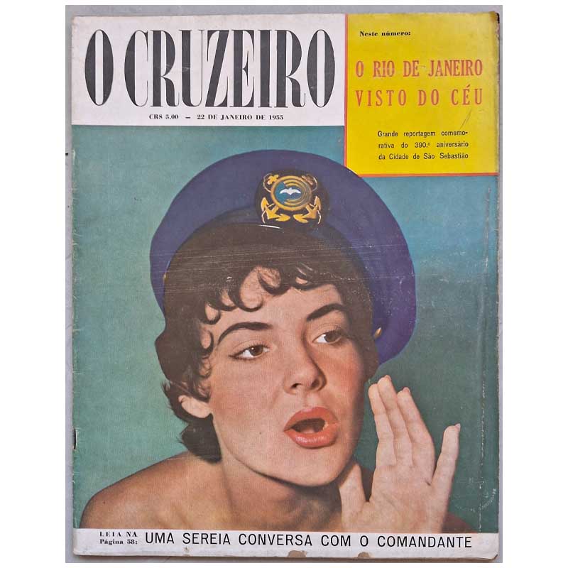 Revista O Cruzeiro 22 Janeiro 1955.  388 anos do Rio de Janeiro