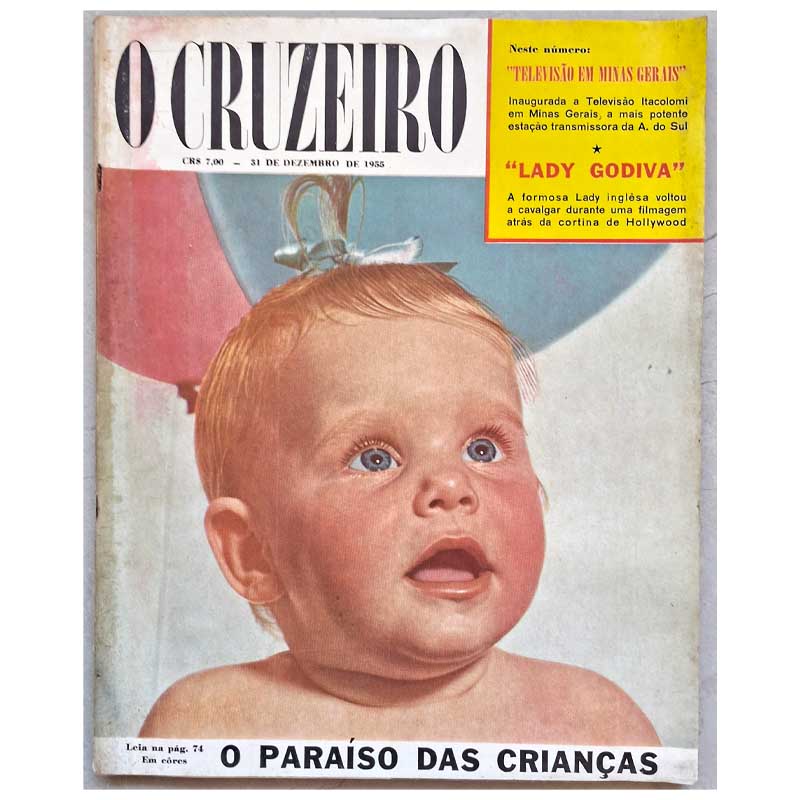 Revista O Cruzeiro 31 Dezembro 1955: Disneyland Paraíso das Crianças