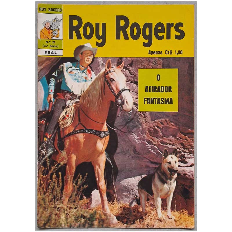 Roy Rogers 4ª Série Ebal Nr 21 Novembro/1974