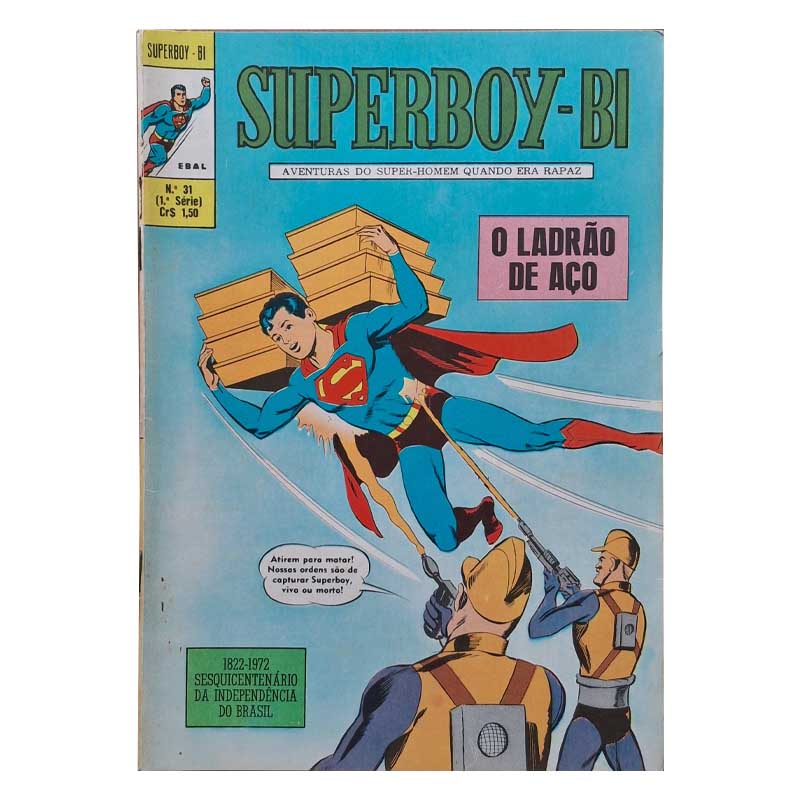 Superboy Bi 1ª Série Nr 31 Abril-Maio/1972 Ebal