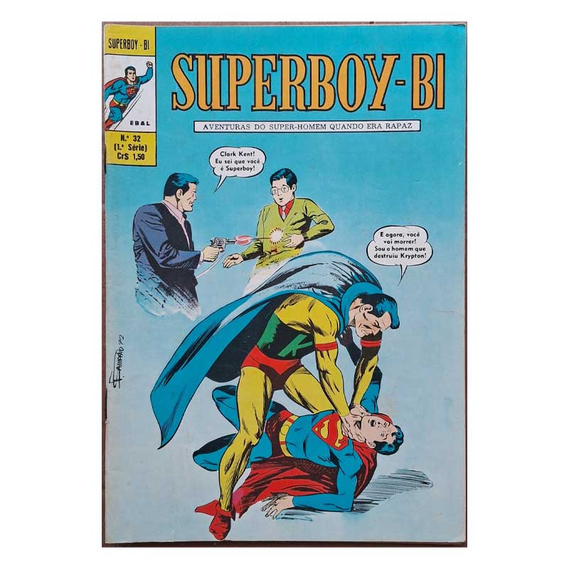 Superboy Bi 1ª Série Nr 32 Junho-Julho/1972 Ebal