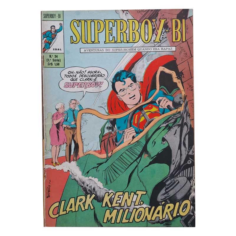 Superboy Bi 1ª Série Nr 34 Outubro-Novembro/1972 Ebal