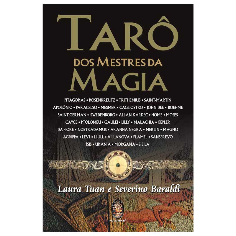 Livro Tarô dos Mestres da Magia  completo as 36 cartas.  Autores