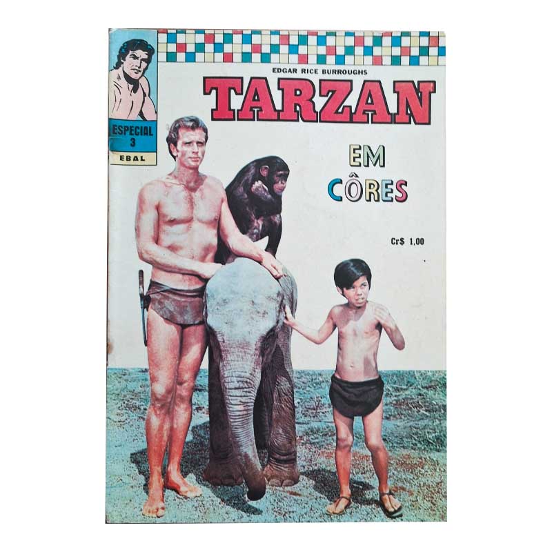 Tarzan em Cores 1ª Serie Nr 3 Ebal Agosto/1970