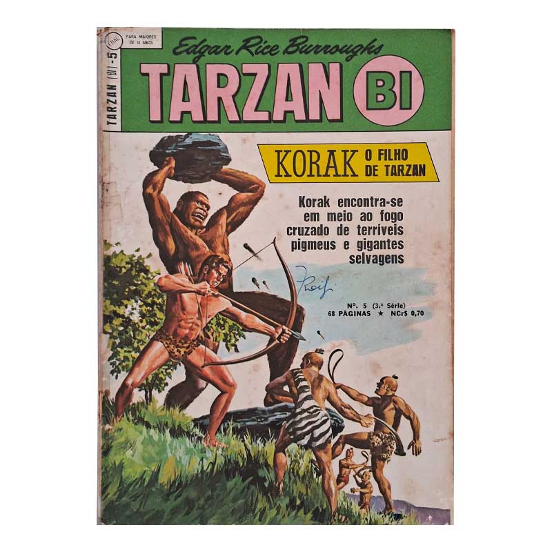 Tarzan Bi 1ª Série Nr 05 Setembro-Outubro/1968 Ebal