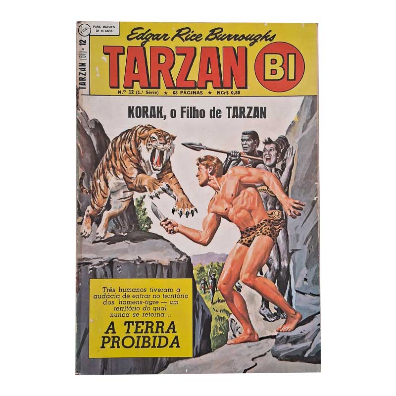 Tarzan Bi 1ª Série Nr 12 Novembro-Dezembro/1969 Ebal