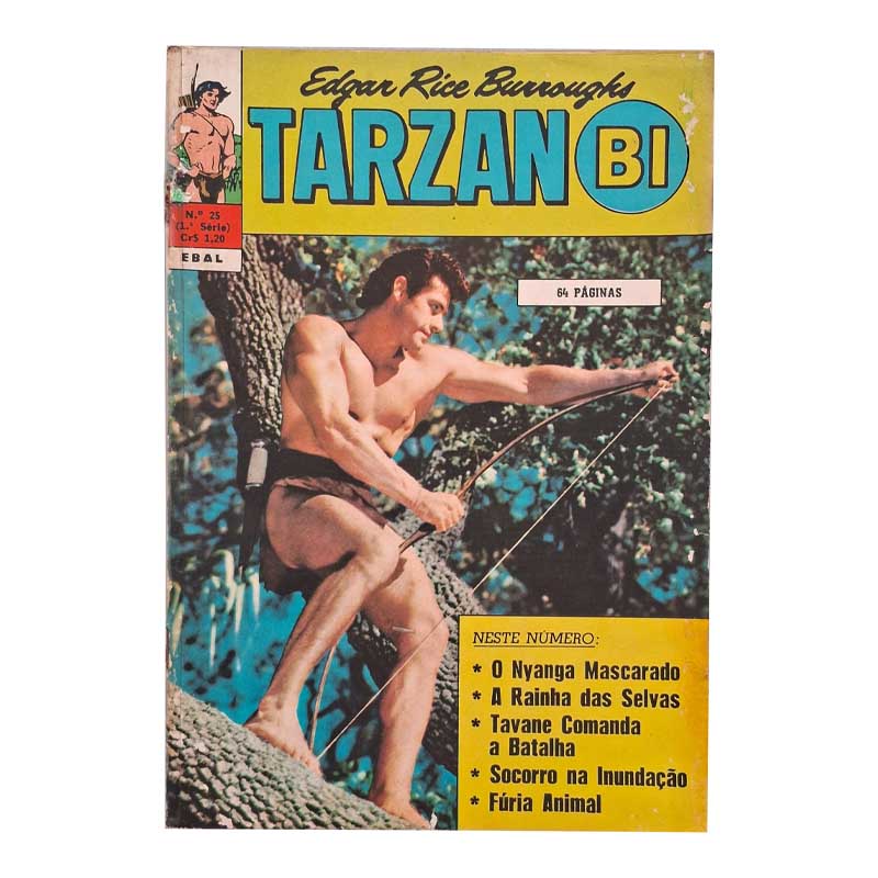 Tarzan Bi 1ª Série Nr 25 Janeiro-Fevereiro/1972 Ebal