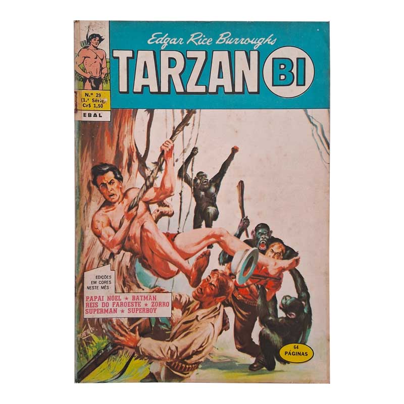 Tarzan Bi 1ª Série Nr 29 Setembro-Outubro/1972 Ebal