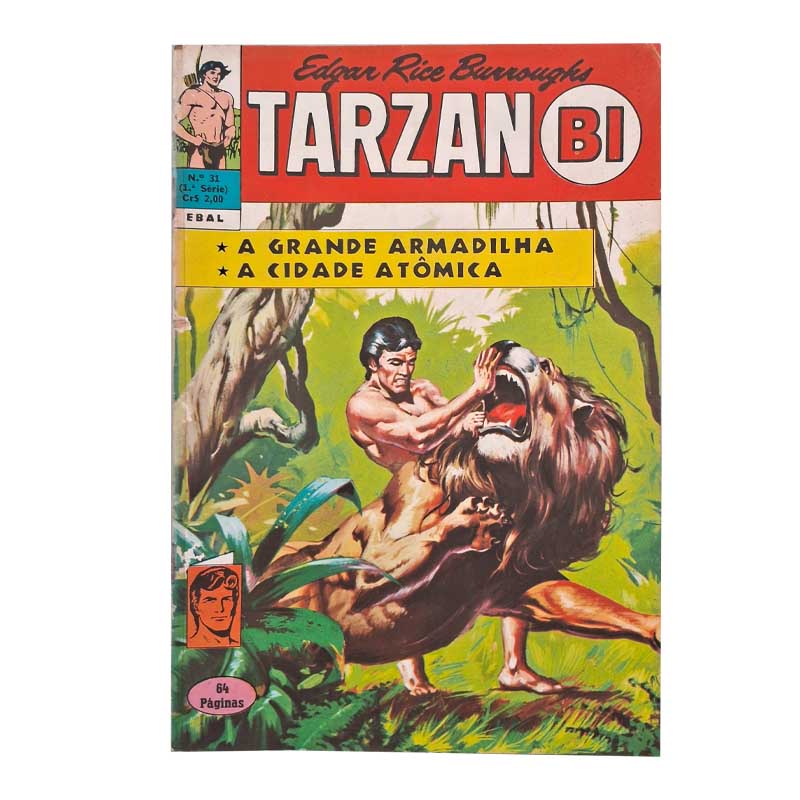 Tarzan Bi 1ª Série Nr 31 Janeiro-Fevereiro/1973 Ebal