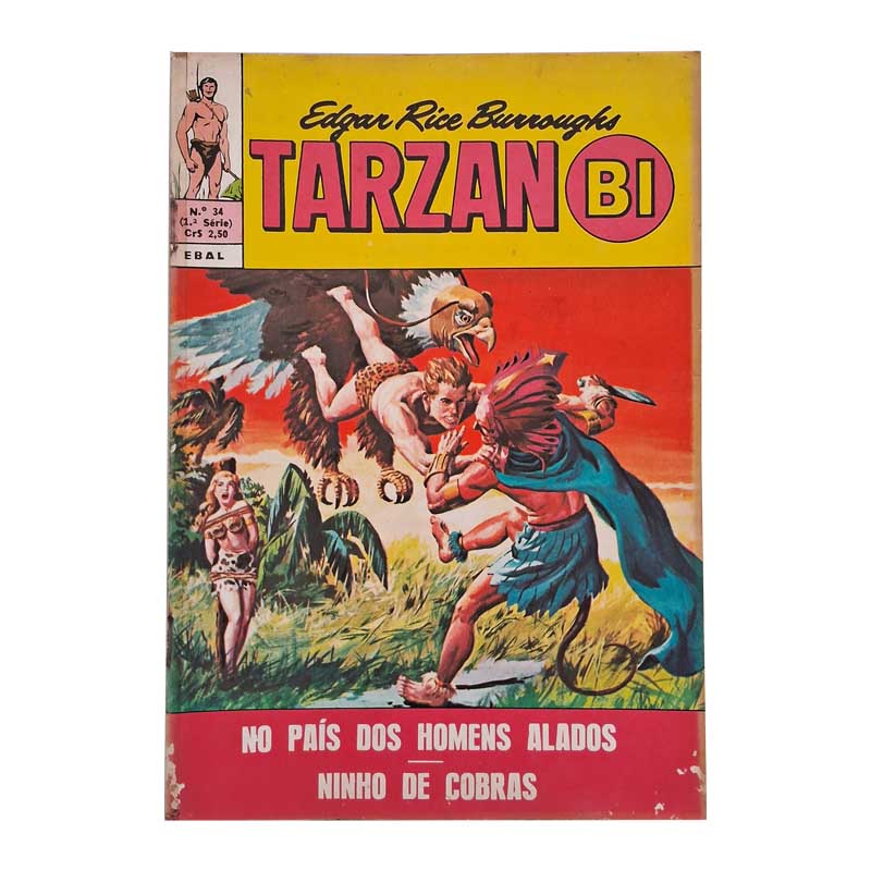 Tarzan Bi 1ª Série Nr 34 Julho-Agosto/1973 Ebal