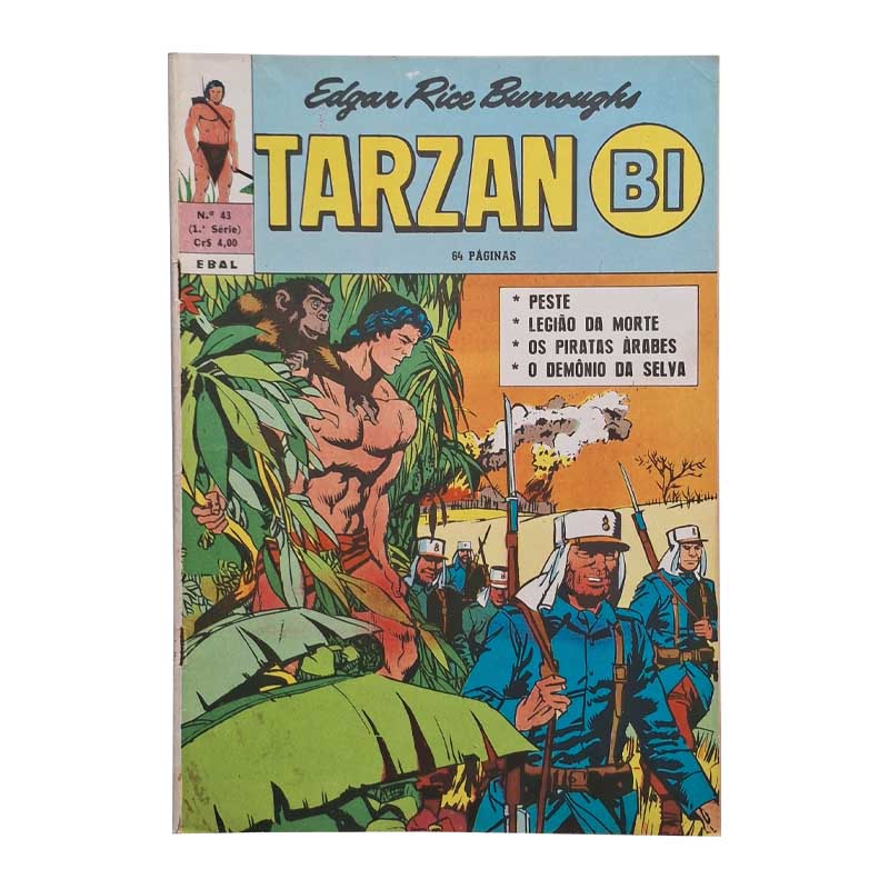 Tarzan Bi 1ª Série Nr 43 Janeiro-Fevereiro/1975 Ebal