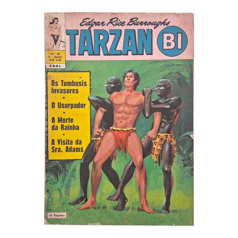 Tarzan Bi 1ª Série Nr 50 Março-Abril/1976 Ebal