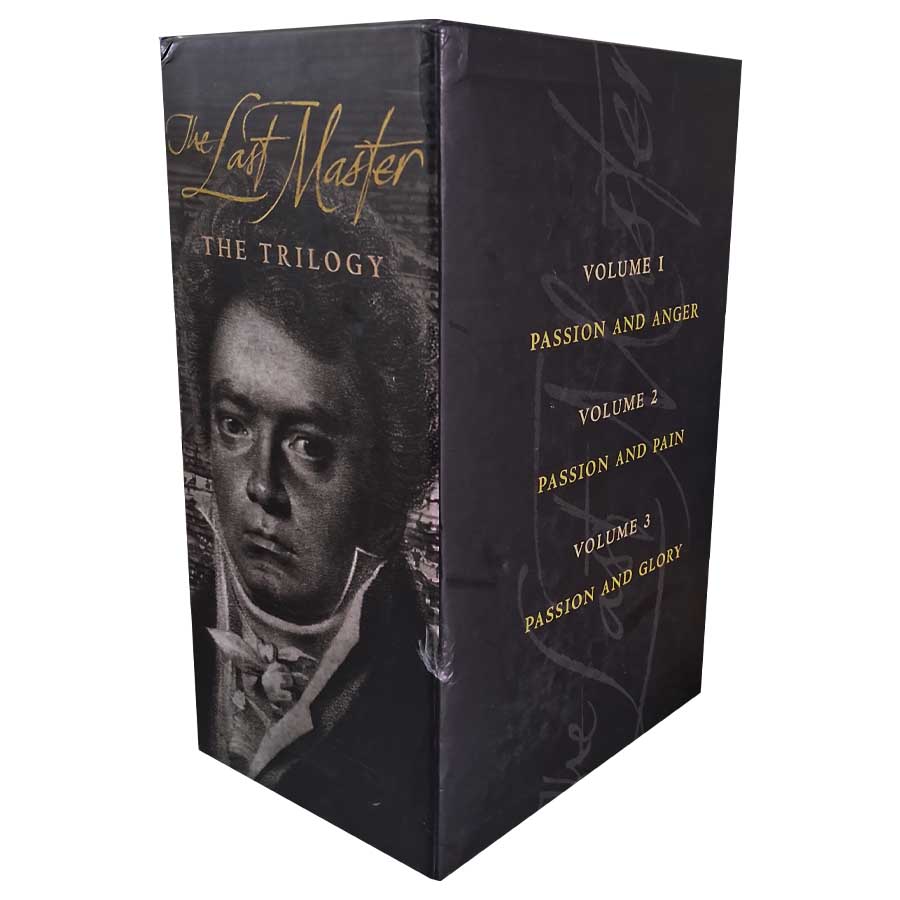 The Last Master.  Box com os 3 livros: 1. Passion and Anger. 2. Passion and Pain. 3. Passion and Glory.  Autor: John Suchet.  Livros Usados/Seminovos. Trilogias Completas. Livros em box.  Editora: Warner Books. 