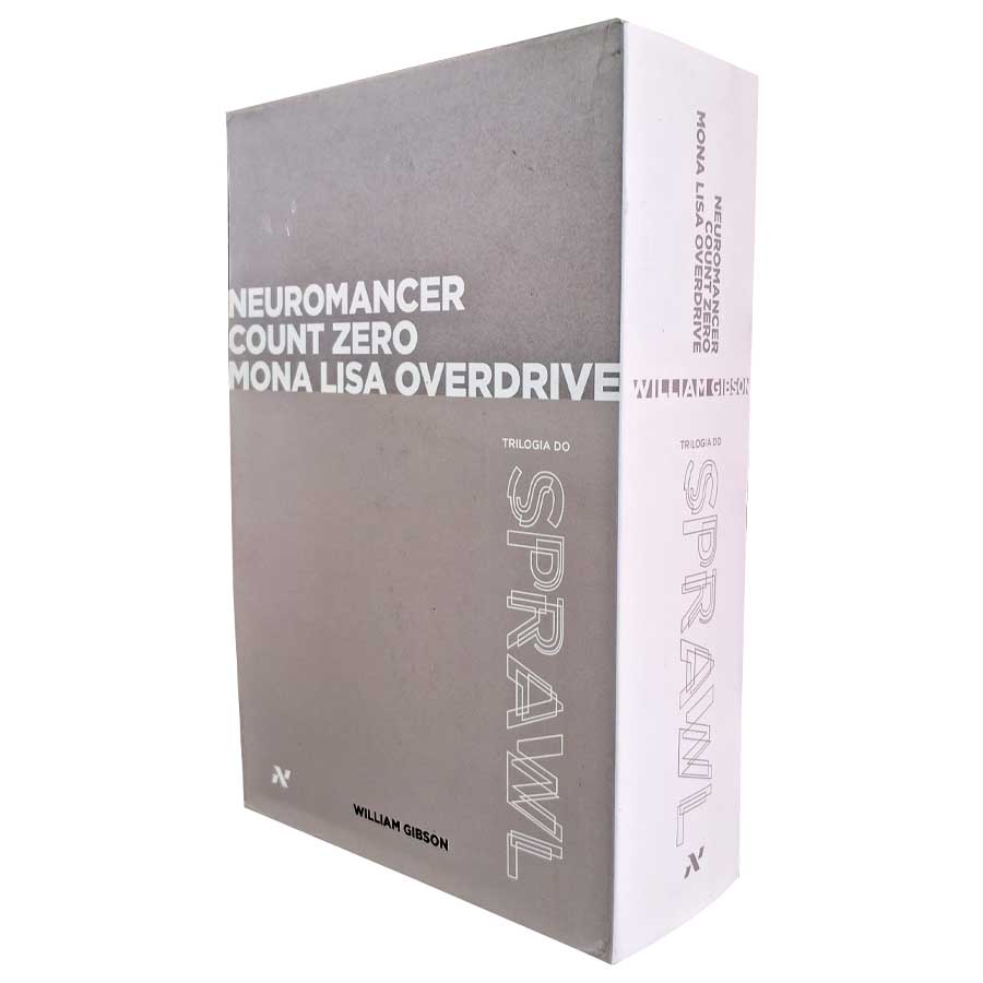 Box Trilogia do Sprawl.  Contem os livros: Neuromancer. Count Zero. Mona Lisa Overdrive.  Autor: William Gibson.  Livros Usados. Trilogia Completa. Livros em box.  Editora: Aleph. 