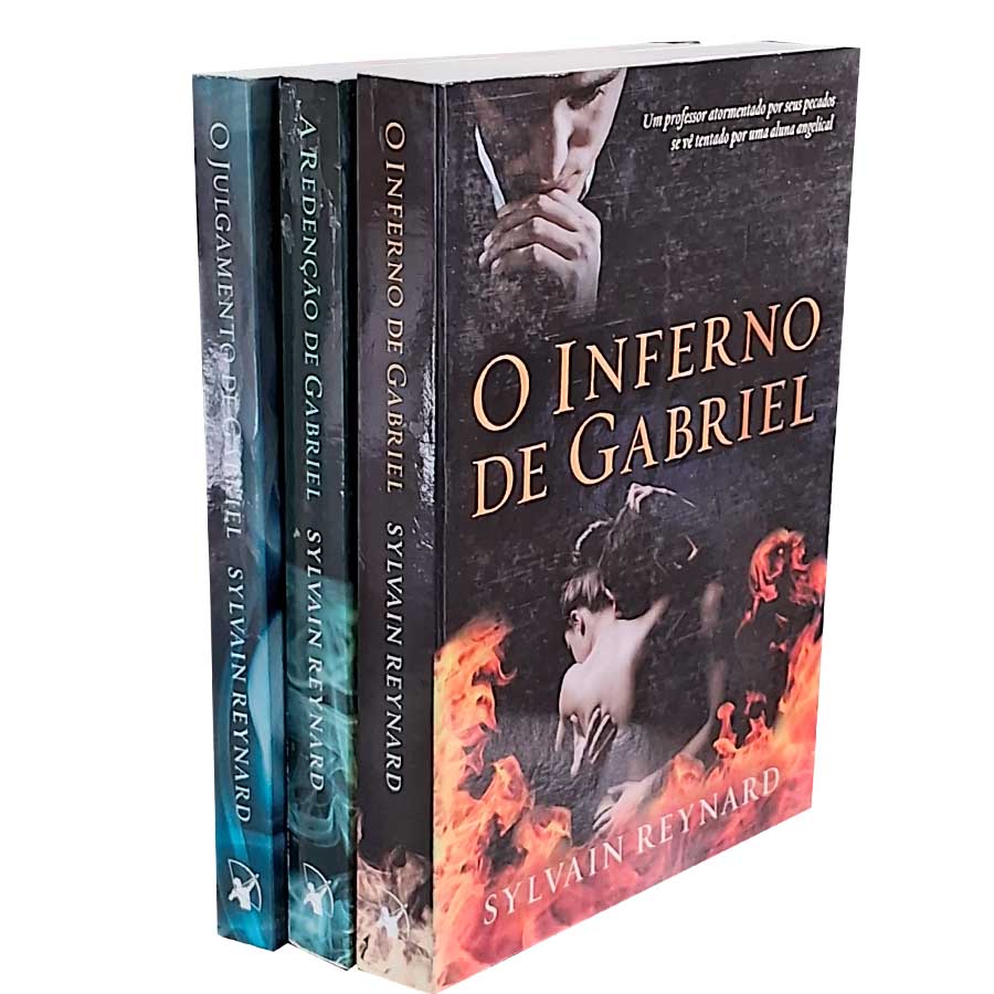 Trilogia O Inferno de Gabriel.  Série completa com O Inferno de Gabriel. O Julgamento de Gabriel. A Redenção de Gabriel.  Autor: Sylvain Reinard. 