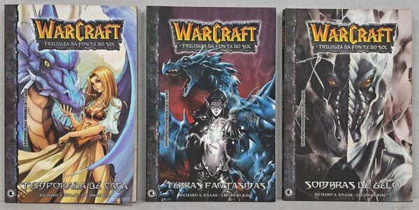 Warcraft. Trilogia Completa da Fonte do Sol.  Autor: Nobuhiro Watsuki.  Temporada de Caça; Sombras de Gelo; Terras Fantasmas.  Gibis Usados. Histórias em Quadrinhos. Séries Completas. Minisséries Completas. 