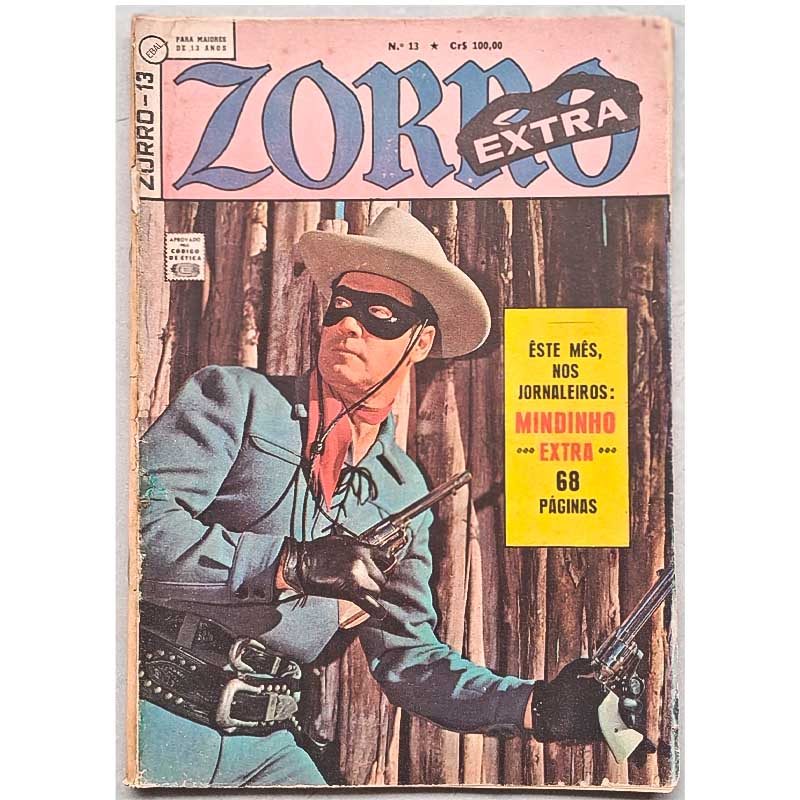 Zorro 2ª Série Extra Nr 13 Maio/1963 Ebal