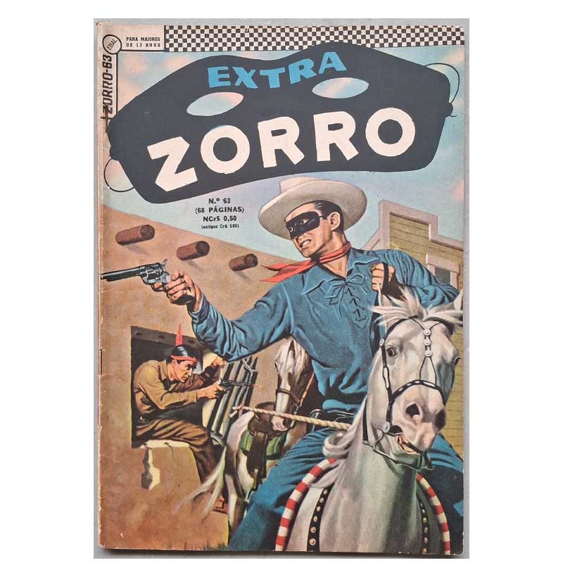 Zorro 2ª Série Nr 63 Extra Julho/1967 Ebal