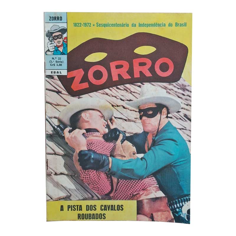 Zorro 3ª Série Nr 22 Ebal Junho/1972