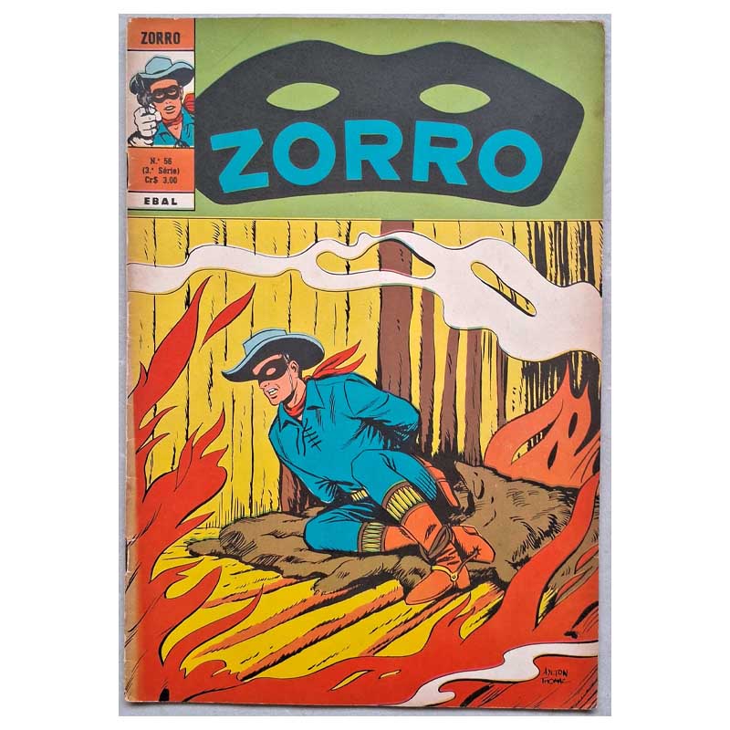 Zorro 3ª Série Ebal Nr 56 Abril/1975