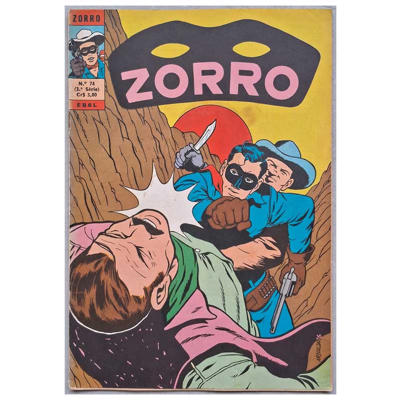 Zorro 3ª Série Ebal Nr 74 Outubro/1976