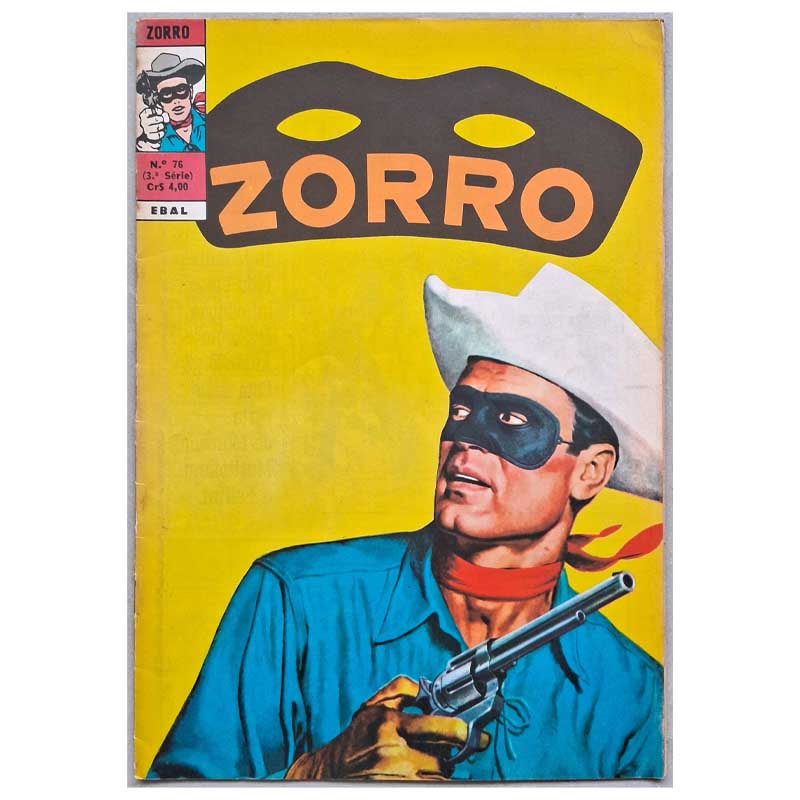 Zorro 3ª Série Ebal Nr 76 Dezembro/1976