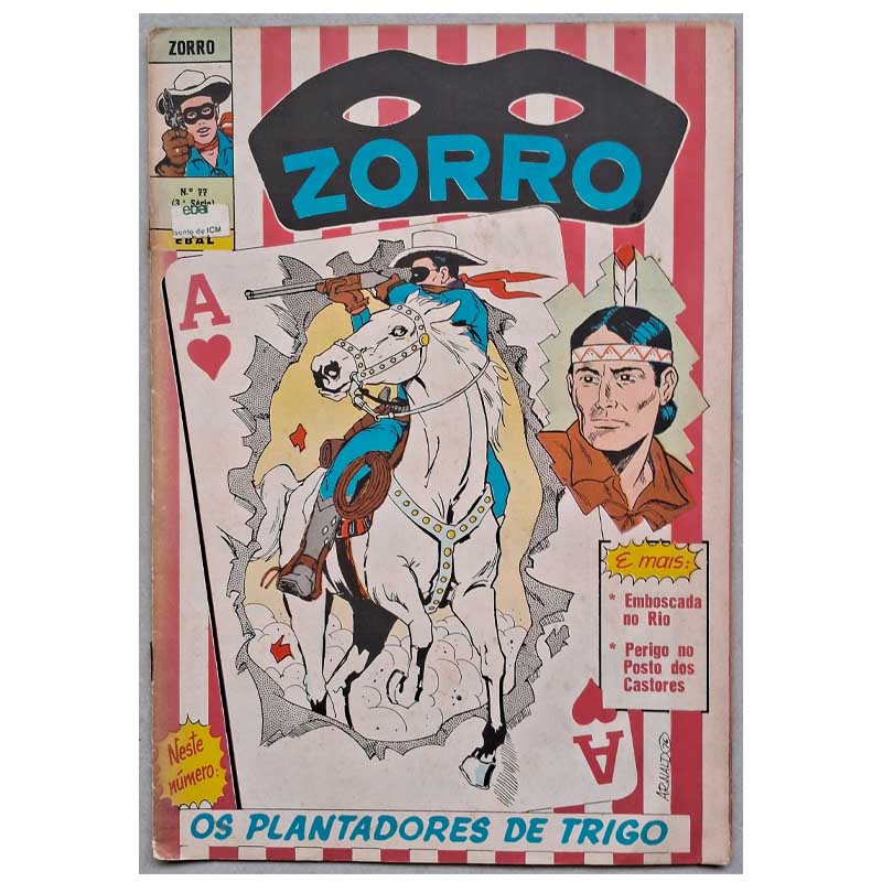 Zorro 3ª Série Nr 77 Janeiro/1977 Ebal