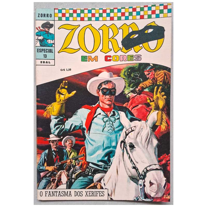 Zorro em Cores Nr 13 Maio/1972 Ebal