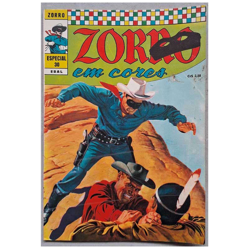 Zorro em Cores Nr 30 Outubro/1973 Ebal