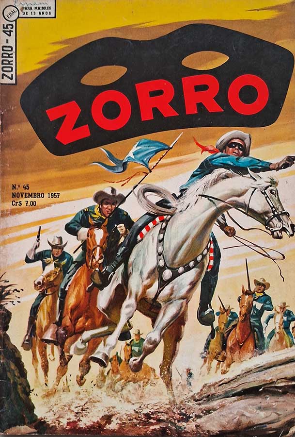 Zorro 1ª Série/Ebal Nr 45 Novembro/1957