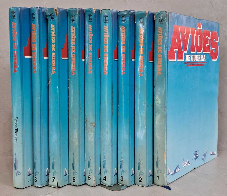 Coleção Livros Avioes de Guerra 9 Volumes Nova Cultural