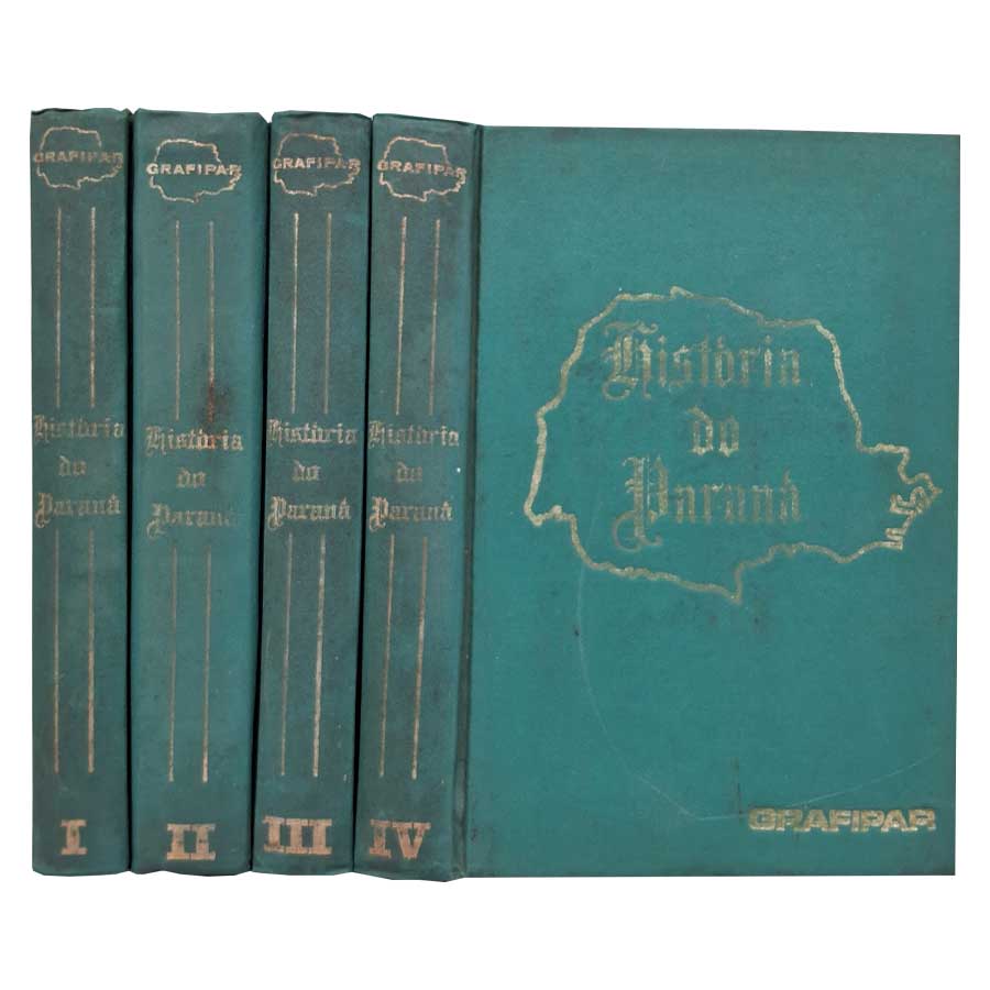 História do Paraná: Grafipar/4 Volumes (Capa Dura)