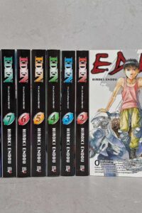 Mangás Eden. Coleção completa com volumes 1 ao 9.  Autor: Hiroki Endou.  Mangás. Coleções Completas.  Editora: JBC. 