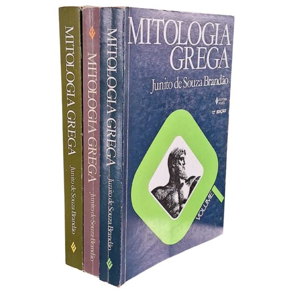 Mitologia Grega. Obra completa em 3 Volumes.   Autor: Junito de Souza Brandão.  Livros usados. Trilogias completas.