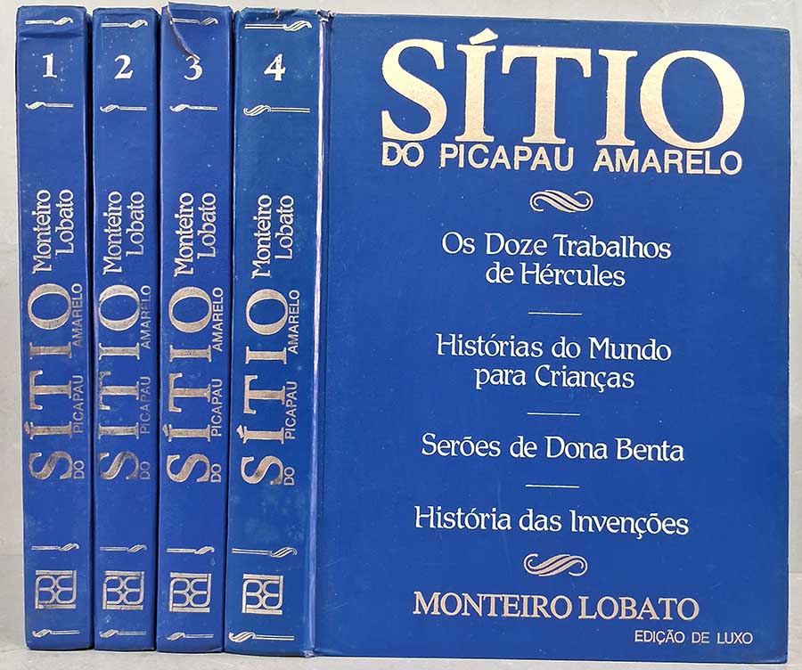 Sítio do Pica-Pau Amarelo: 4 Livros – Edição de Luxo Brasiliense/Monteiro Lobato