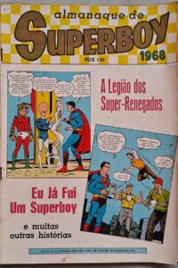 Almanaque de Superboy 1968.  Gibis antigos originais. Almanaques e edições especiais. Revistas em quadrinhos anos 60.  Editora: EBAL. 