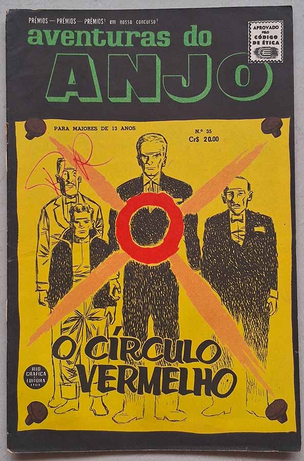 Aventuras do Anjo Nº 35.  Gibis antigos originais. Revistas em quadrinhos anos 60.  Editora: RGE / Rio Gráfica Editora.  Edição: Março/1962. 