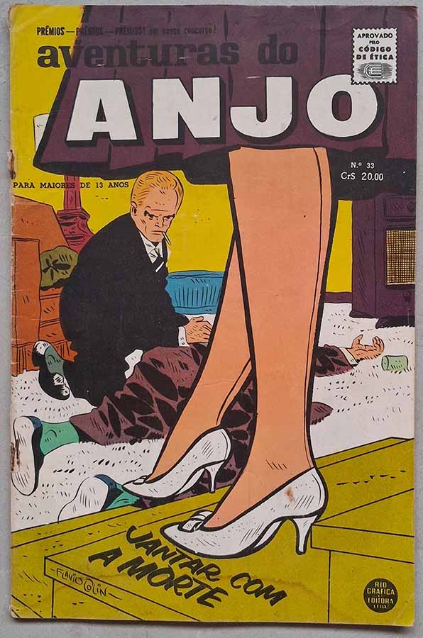 Aventuras do Anjo Nº 33.  Gibis antigos originais. Revistas em quadrinhos anos 60.  Editora: RGE / Rio Gráfica Editora.  Ano de Edição: 1962. 