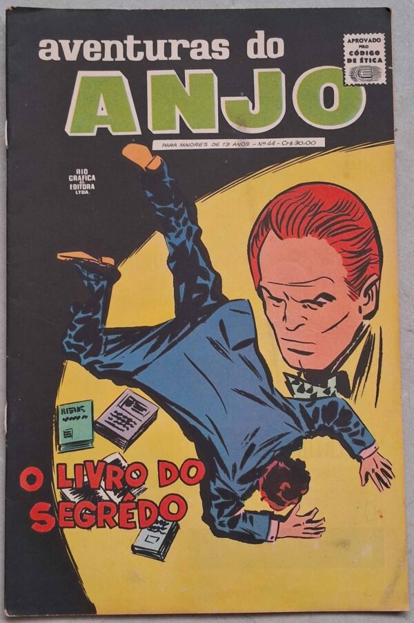 Aventuras do Anjo Nº 44. O Perfume Letal.  Gibis antigos originais. Revistas em quadrinhos anos 60.  Editora: RGE / Rio Gráfica Editora.  Ano de Edição: 1962. 