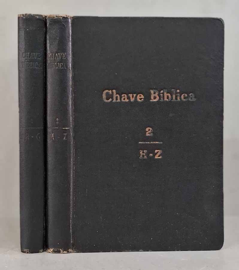 Chave Bíblica 2 Volumes.  Autor: Vários Autores.   Livros Usados/Seminovos.  Editora: Confederação Evangélica do Brasil.  Ano de Edição: 1939. 