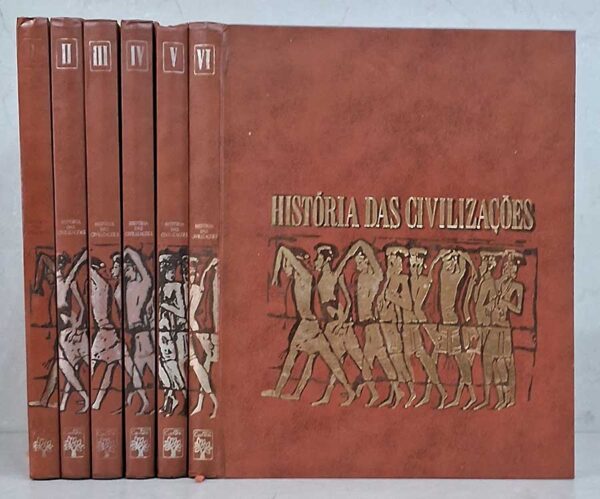 História Das Civilizações. Coleção com 6 volumes Autor: Vários Autores.  Livros Usados/Seminovos. Abril Cultural.