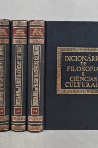 Dicionário de Filosofia e Ciências Culturais (4 Volumes).  Autor: Mário Ferreira dos Santos.  Livros Usados.  Editora: Matese. 