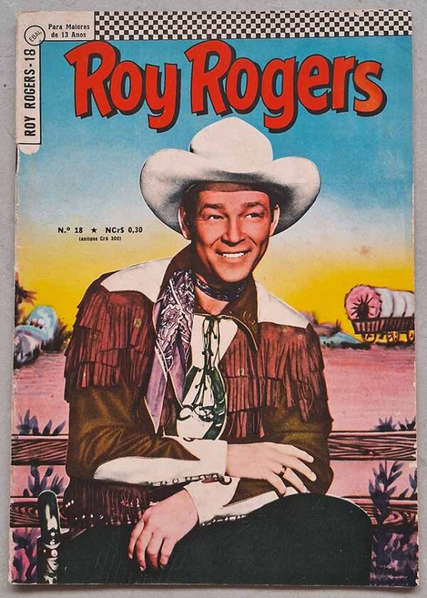 Roy Rogers 3ª Série Nr 18.  Gibis antigos originais. Revistas em quadrinhos anos 60.  Editora: EBAL.  Edição: Junho/1967. 