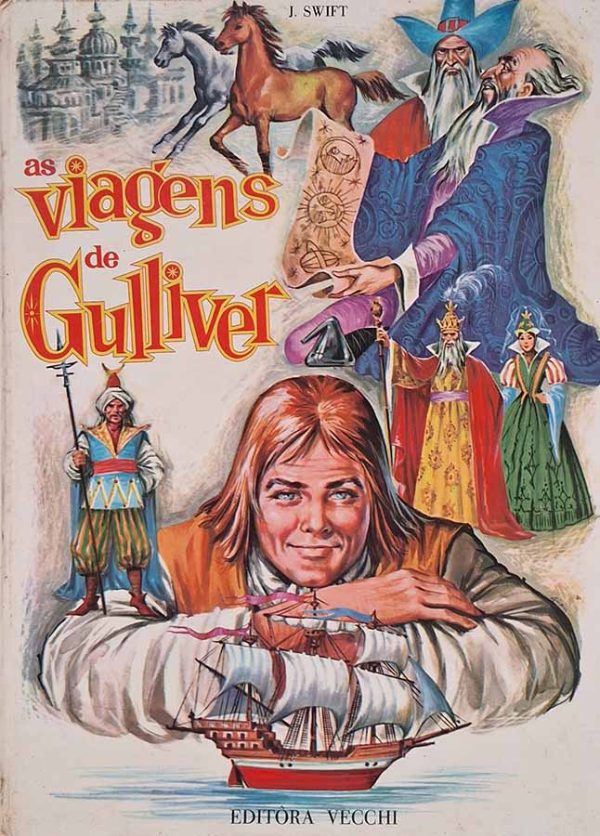 As Viagens de Gulliver: Os Mais Belos Contos do Mundo.  Autor: J. Swift.  Livros Usados/Seminovos.   Editora: Vecchi. 