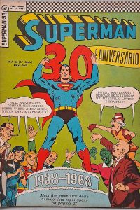 Superman 3ª Série Nº 53.  Gibis antigos. Super-Heróis, Super Homem. Revistas em quadrinhos anos 60.  Editora: EBAL.  Edição: Setembro/1968. 