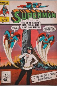 Superman 4ª Série Nº 39.  Gibis antigos originais. Revistas em quadrinhos anos 60. Super-Heróis, Super Homem.  Editora: EBAL.  Edição: Novembro/1975. 