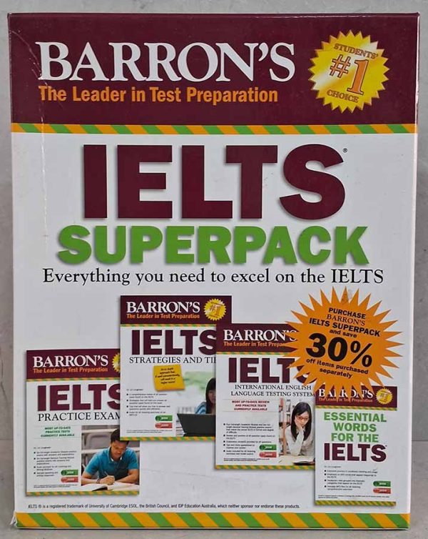 Barrons Ielts Superpack.  The Leader in Test Preparation.